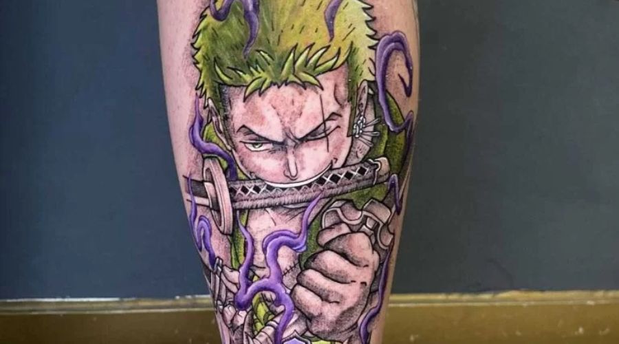 tatuaje de anime japones elaborado por el Tatuador Mantus