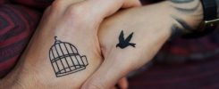 Tatuajes para ocasiones especiales, en este caso tatuajes en parejas.