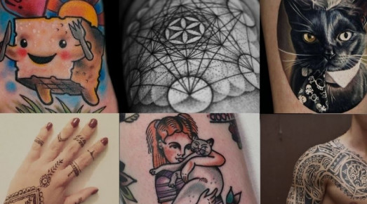 Diferentes diseños de tatuajes